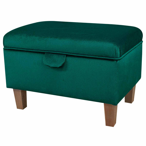 Green shop storage pouffe